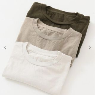 アパルトモンドゥーズィエムクラス(L'Appartement DEUXIEME CLASSE)のアパルトモン　3 PACK T-SH(シルバーC) カーキブラウン(Tシャツ(半袖/袖なし))