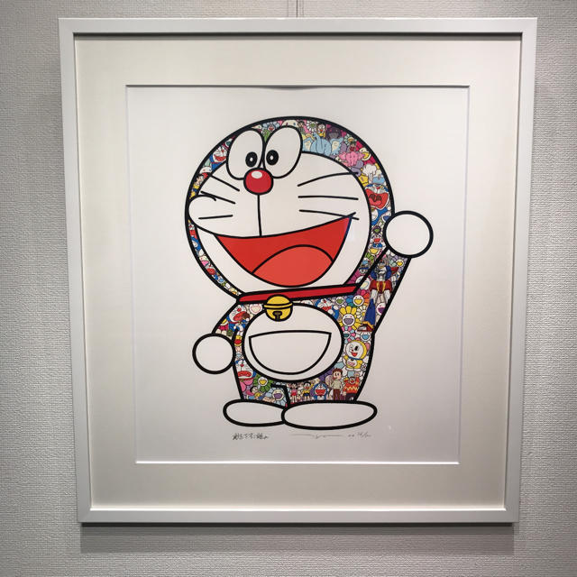 ゆみ様専用）村上隆300部限定ドラえもんえいえいおー！シルクスクリーン版画絵画の通販 by よっし｜ラクマ