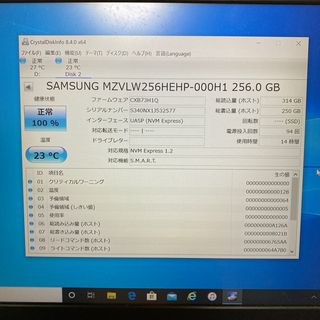 Samsung SSD PM961 M.2 NVMe 256GB