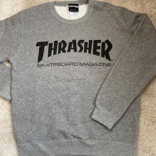 スラッシャー(THRASHER)のthrasher トレーナー　グレー(スウェット)