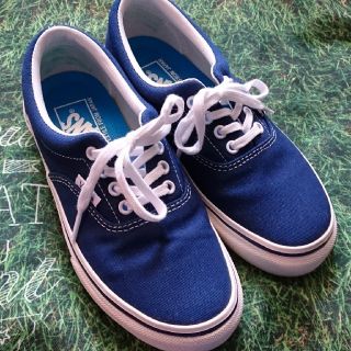 ヴァンズ(VANS)のVANSスニーカー 22.5cm ネイビー レディース(スニーカー)