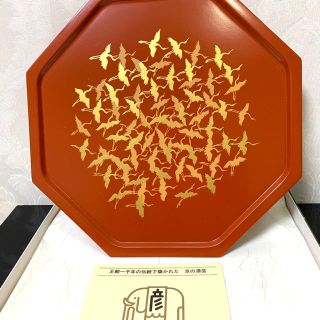 アイオペ(IOPE)の幸運を招く八角盆・祝鶴(食器)