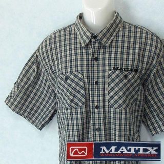 マティックス(Matix)の【MATIX】 美品 マティックス 半袖チェックシャツ サイズL(シャツ)