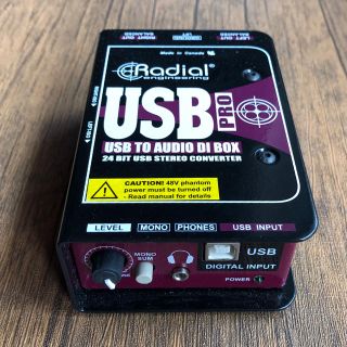 Radial USB Pro オーディオインターフェース(オーディオインターフェイス)