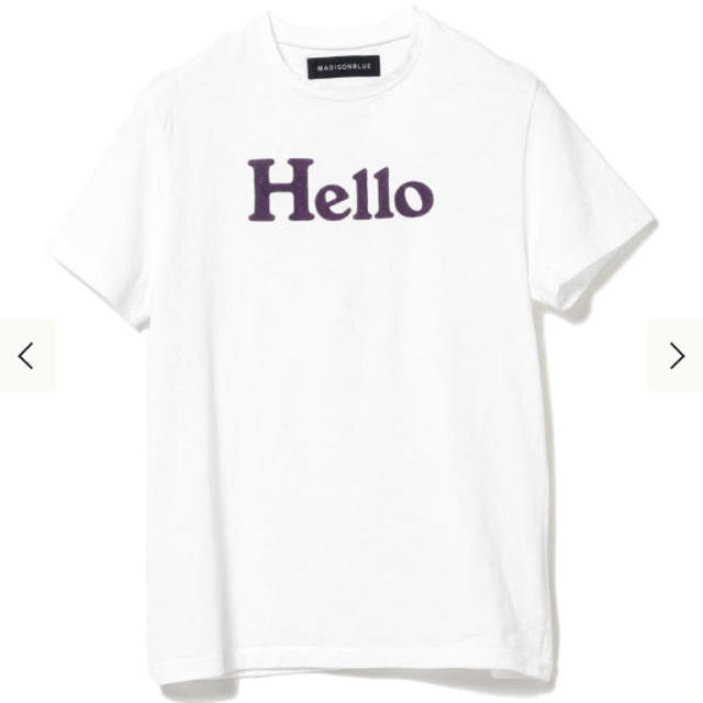 MADISONBLUE(マディソンブルー)の【新品未開封】即完売 MADISONBLUE Hello Tee レディースのトップス(Tシャツ(半袖/袖なし))の商品写真