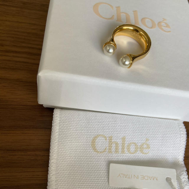 CHLOÉ クロエ スネークパール リング 12号【極美品】 www.cleanlineapp.com