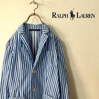 ラルフローレン(Ralph Lauren)の【極美品】Ralph Lauren 太ストライプ ライト プリズンジャケット(テーラードジャケット)