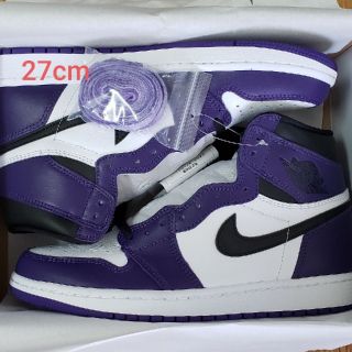 ナイキ(NIKE)のにゃろめ様専用　NIKE AIR JORDAN 1 COURT PURPLE(スニーカー)