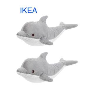 イケア(IKEA)のIKEA ソフトトイ イルカ GENOMBLÖT 2頭【新品 未使用】(ぬいぐるみ)