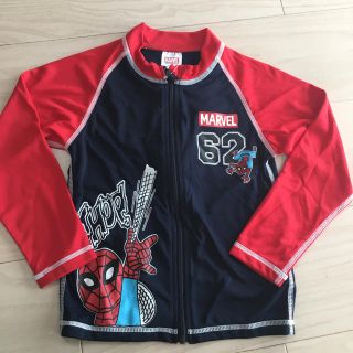 マーベル(MARVEL)の新品☆ラッシュガード　マーベル　スパイダーマン　110  レッド(水着)