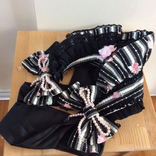 アンジェリックプリティー(Angelic Pretty)のごまもこ様専用　Angelic Pretty ローズトワレ ハーフボンネット 黒(その他)