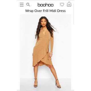 ブーフー(boohoo)のboohoo 新品ラップワンピース(ひざ丈ワンピース)