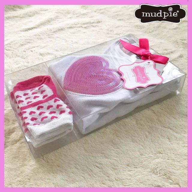 Mud Pie(マッドパイ)の新品 未使用 mudpie マッドパイ ロンパース＆靴下セット 女の子 70cm キッズ/ベビー/マタニティのベビー服(~85cm)(ロンパース)の商品写真