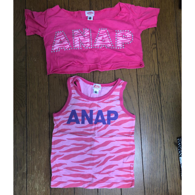 ANAP Kids(アナップキッズ)のANAP 90 タンクトップ Tシャツセット キッズ/ベビー/マタニティのキッズ服女の子用(90cm~)(Tシャツ/カットソー)の商品写真