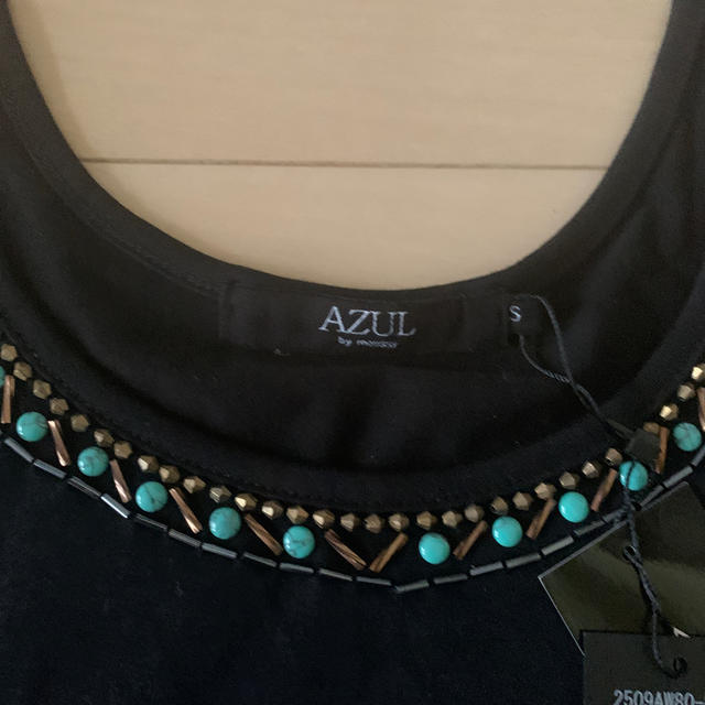 AZUL by moussy(アズールバイマウジー)の新品未使用☆AZUL by moussyビジュー付きタンクトップ レディースのトップス(タンクトップ)の商品写真