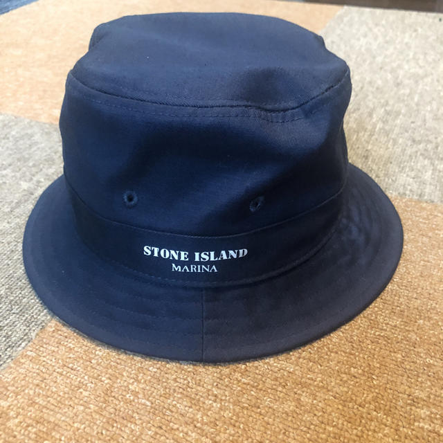 STONE ISLAND(ストーンアイランド)のストーンアイランド　marinaバケットハット 帽子　L ネイビー メンズの帽子(ハット)の商品写真