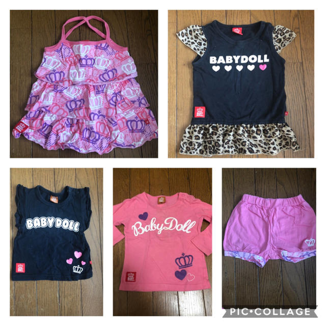 BABYDOLL(ベビードール)のベビードール  女の子 80 90 まとめ売り キッズ/ベビー/マタニティのキッズ服女の子用(90cm~)(その他)の商品写真