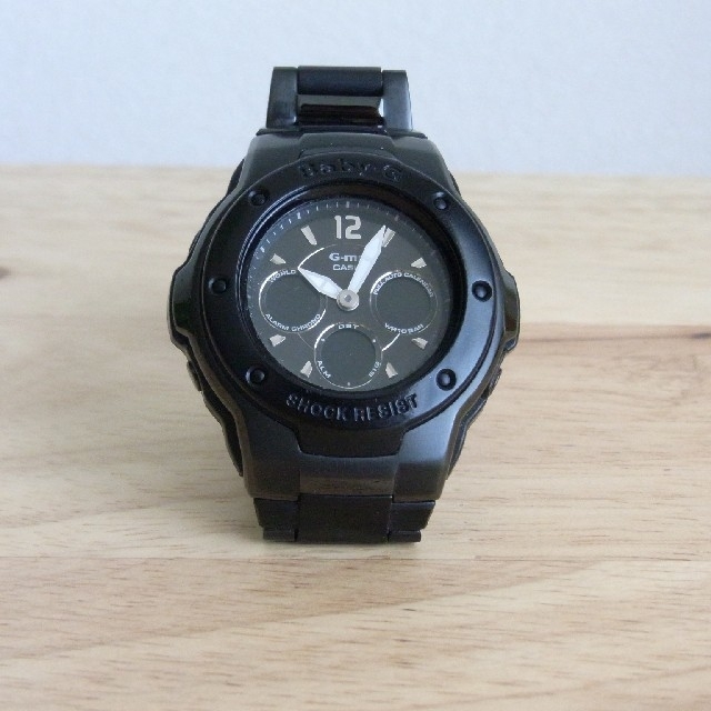 G-SHOCK(ジーショック)の【うっちょぱす様専用】G-SHOCK msg-300c メタルバンド ブラック レディースのファッション小物(腕時計)の商品写真