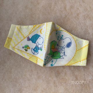 スヌーピー(SNOOPY)の＊スヌーピー ビンテージシーツ インナーマスク＊(外出用品)