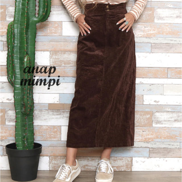 ANAP(アナップ)のANAP コーデュロイロングタイトスカート レディースのスカート(ロングスカート)の商品写真