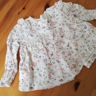 ベビーギャップ(babyGAP)のにゃんたろう様専用　花柄ブラウス(シャツ/カットソー)