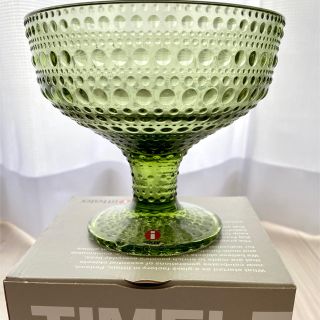 イッタラ(iittala)のiittala カステヘルミ スタンドボウル★フォレストグリーン(食器)