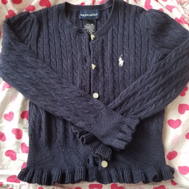 Ralph Lauren(ラルフローレン)のラルフローレン カーディガン キッズ/ベビー/マタニティのキッズ服女の子用(90cm~)(カーディガン)の商品写真