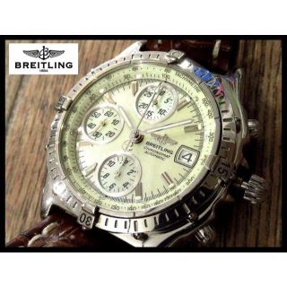 ブライトリング(BREITLING)のぴーすけ様専用 90年代 ブライトリング A13050.1 白蝶貝 自動巻(腕時計(アナログ))