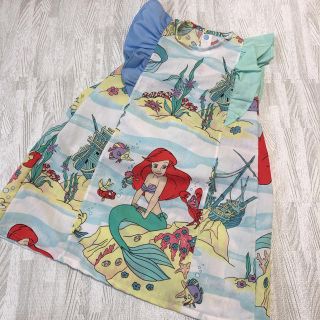 ディズニー(Disney)の専用 未使用 ヴィンテージシーツ アリエル ワンピース 120㎝(その他)