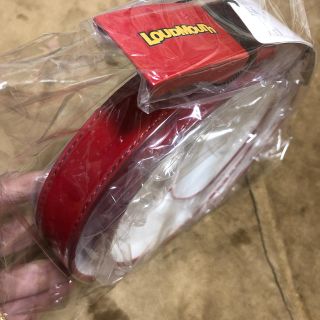 ラウドマウス(Loudmouth)のLOUDMOUTH ベルト（赤）ラウドマウス　ゴルフ　未使用品(ウエア)