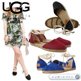 アグ(UGG)のUGG リビーカーフヘアーサンダル　アグ(サンダル)