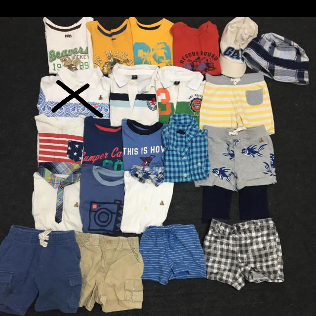 babyGAP(ベビーギャップ)のBabyGap 春夏服　まとめ売り　24点　新品あり！ キッズ/ベビー/マタニティのキッズ服男の子用(90cm~)(その他)の商品写真