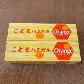 新品未使用★エスケーこどもハミガキ　オレンジ　2個セット(歯磨き粉)