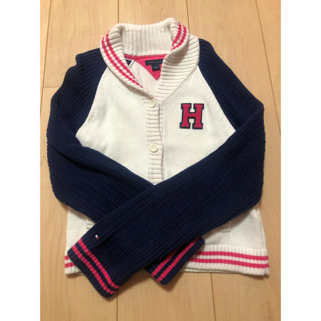 TOMMY HILFIGER(トミーヒルフィガー)のトミー ♡カーディガン キッズ/ベビー/マタニティのキッズ服女の子用(90cm~)(カーディガン)の商品写真