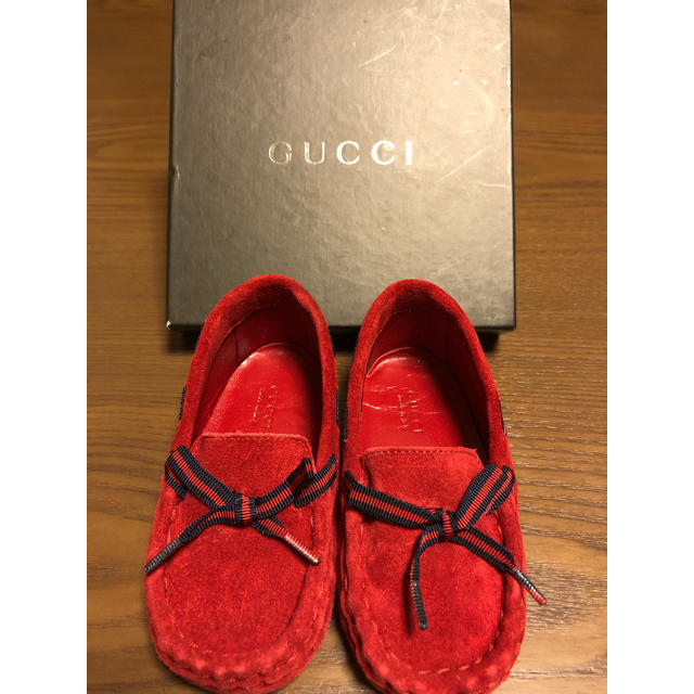 Gucci(グッチ)のGUCCI ベビーシューズ　廃盤品。入手困難！ キッズ/ベビー/マタニティのベビー靴/シューズ(~14cm)(ローファー)の商品写真
