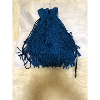 プリーツプリーズイッセイミヤケ(PLEATS PLEASE ISSEY MIYAKE)のプリーツプリーズ 巾着バッグ 青(トートバッグ)