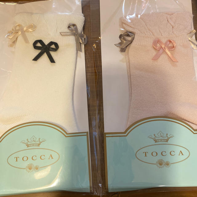 TOCCA(トッカ)のn様用　TOCCA 靴下　16-18 ピンクホワイト キッズ/ベビー/マタニティのこども用ファッション小物(靴下/タイツ)の商品写真