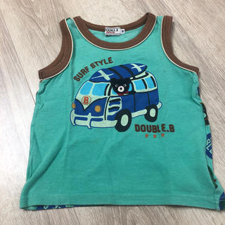 ダブルビー(DOUBLE.B)のミキハウス  ダブルB タンクトップ 90㎝　日本製　夏　半袖　Tシャツ　バス(Tシャツ/カットソー)
