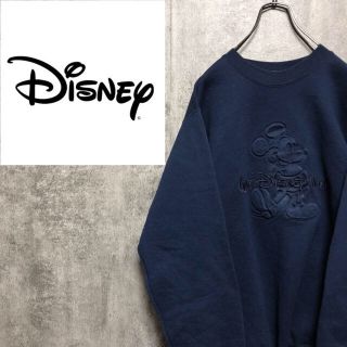 ディズニー(Disney)の【どいや様専用】ディズニー☆USA製ミッキー立体ロゴ刺繍ロゴスウェット 90s(スウェット)