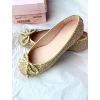 レペット(repetto)の美品　プリティバレリーナ バレエシューズ 36 ベージュ グリッター(バレエシューズ)