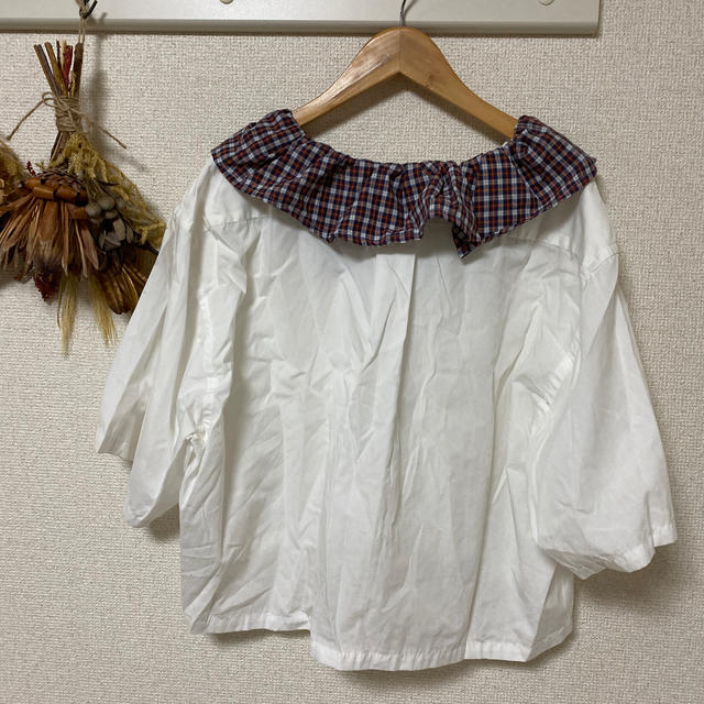 PANAMA BOY(パナマボーイ)のパナマボーイ　古着　リメイクシャツ レディースのトップス(シャツ/ブラウス(半袖/袖なし))の商品写真