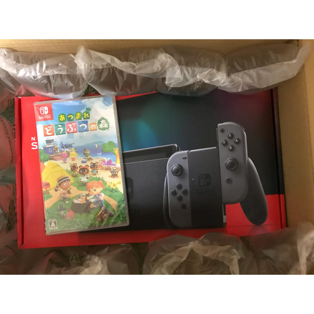 代引き手数料無料 Switch Nintendo - グレー どうぶつの森ソフトセット