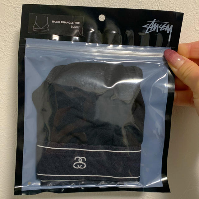 STUSSY(ステューシー)のstussy 213054P ブラトップ  黒 未使用 レディースの下着/アンダーウェア(ブラ)の商品写真