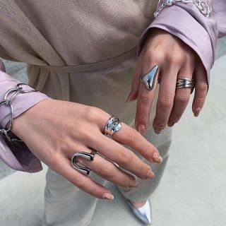 ビューティアンドユースユナイテッドアローズ(BEAUTY&YOUTH UNITED ARROWS)のNuance metal silver ring No.327(リング(指輪))