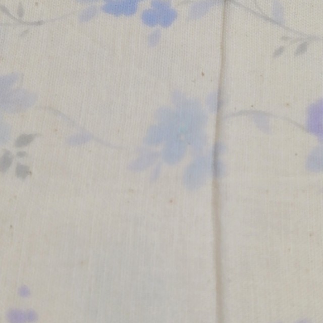 青い花柄　ダブルガーゼ ハンドメイドの素材/材料(生地/糸)の商品写真