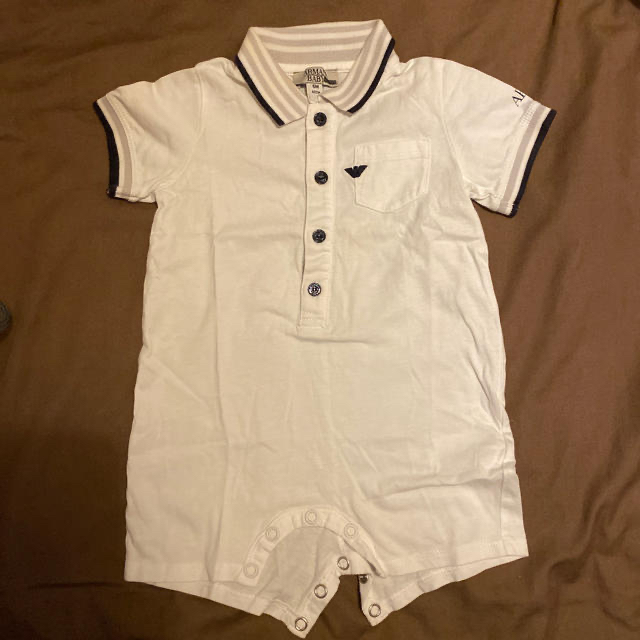 Armani(アルマーニ)のこちら専用です！ARMANI Baby ロンパース　6m  キッズ/ベビー/マタニティのベビー服(~85cm)(ロンパース)の商品写真