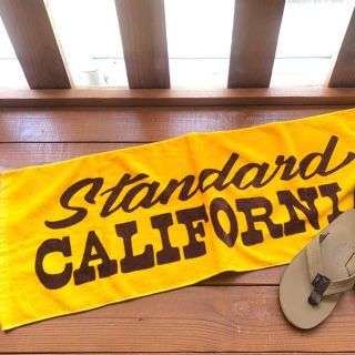 スタンダードカリフォルニア(STANDARD CALIFORNIA)の今治タオル スタンダードカリフォルニア タオル グリーンルーム 限定　イエロー(タオル/バス用品)