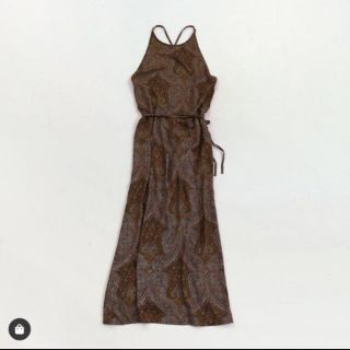 トゥデイフル(TODAYFUL)のTodayful Paisley Apron Dress エプロンワンピース(ロングワンピース/マキシワンピース)