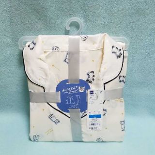 ジーユー(GU)の新品☆S/長袖パジャマ(オフホワイト)ネコ☆GU(パジャマ)