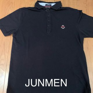 ジュンメン(JUNMEN)の美品  JUNMEN  半袖ポロシャツ  Ｌ(ポロシャツ)